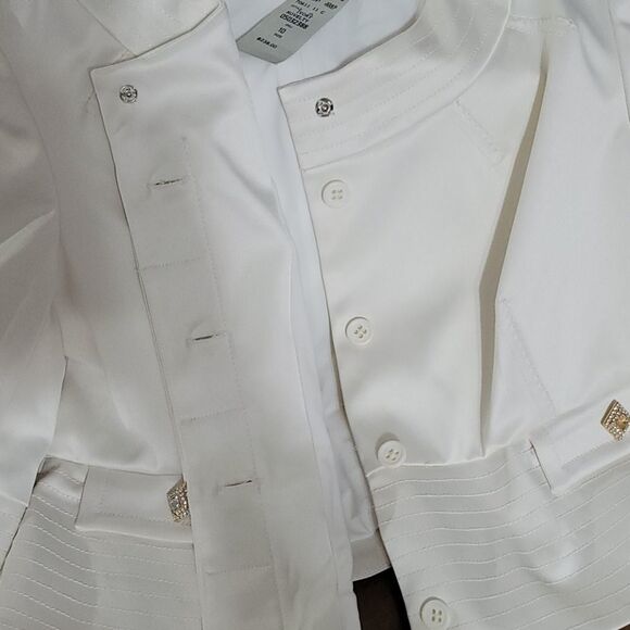 New Cache Luxe Ivory blazer size 10 - Picture 7 of 7